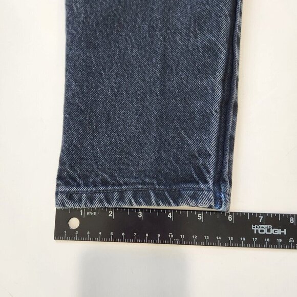 Bongo Vintage 80s Tapered High Rise Jeans Juniors 9 Dark Navy Blue Cotton Denim - Picture 8 of 10